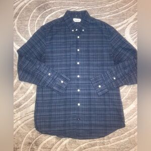 Taylor Stitch Navy Checkered Button Down Shirt